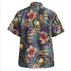 Clan Oliphant Weathered Tartan Crest Badge Aloha Hawaiian Shirt Tropical Old Style FW20 Oliphant Weathered Tartan Tartan Today   