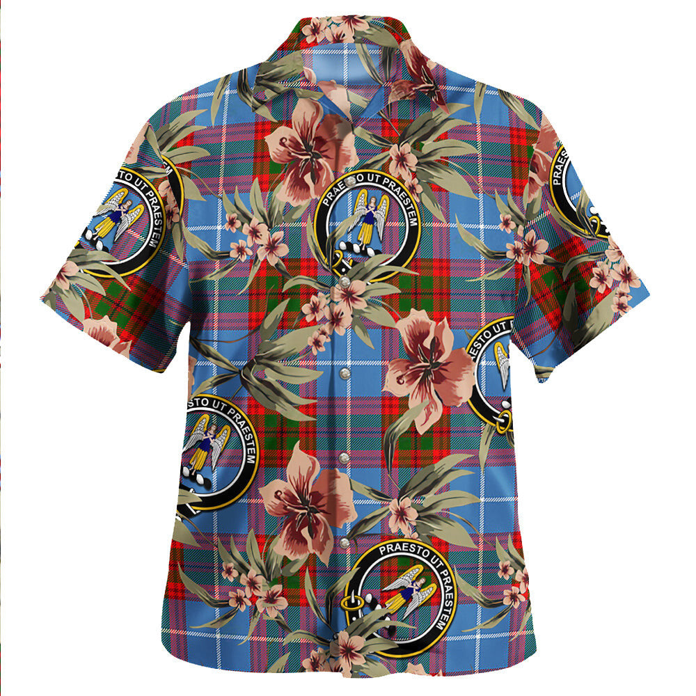 Clan Preston Tartan Crest Badge Aloha Hawaiian Shirt Tropical Old Style CK17 Preston Tartan Tartan Today   