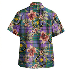 Clan Wardlaw Ancient Tartan Crest Badge Aloha Hawaiian Shirt Tropical Old Style FM38 Wardlaw Ancient Tartan Tartan Today   