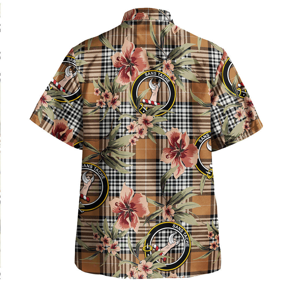 Clan Napier Rose Modern Tartan Crest Badge Aloha Hawaiian Shirt Tropical Old Style QV14 Napier Rose Modern Tartan Tartan Today   