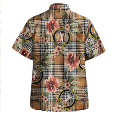 Clan Napier Rose Modern Tartan Crest Badge Aloha Hawaiian Shirt Tropical Old Style QV14 Napier Rose Modern Tartan Tartan Today   