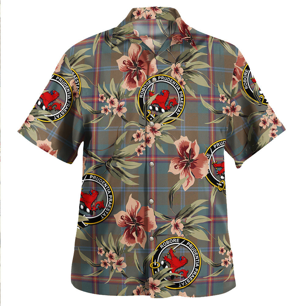 Clan Young Weathered Tartan Crest Badge Aloha Hawaiian Shirt Tropical Old Style YO97 Young Weathered Tartan Tartan Today   