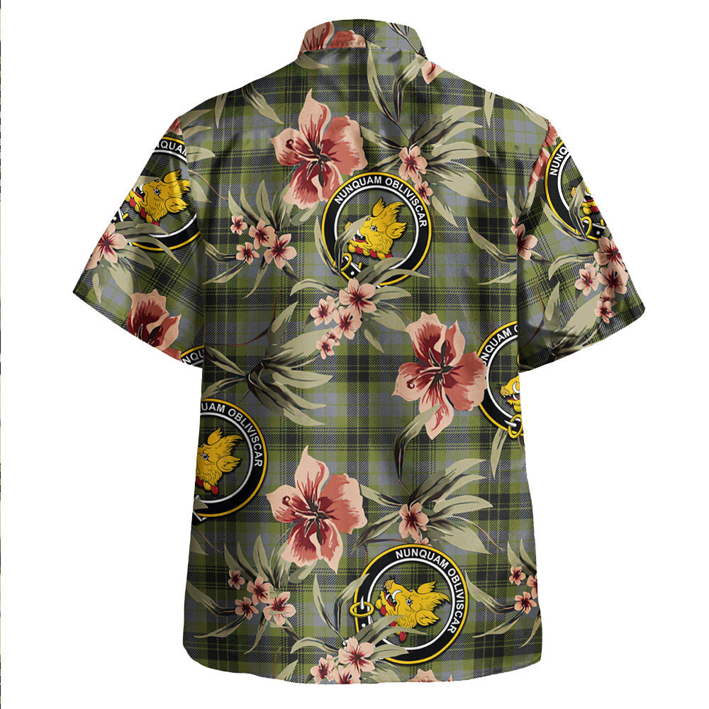 Clan MacIver Modern Tartan Crest Badge Aloha Hawaiian Shirt Tropical Old Style CG35 MacIver Modern Tartan Tartan Today   