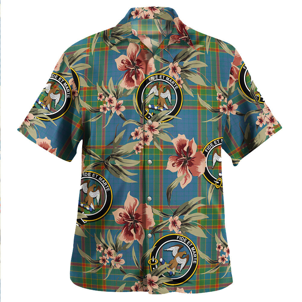 Clan Ralston UK Ancient Tartan Crest Badge Aloha Hawaiian Shirt Tropical Old Style KP37 Ralston UK Ancient Tartan Tartan Today   