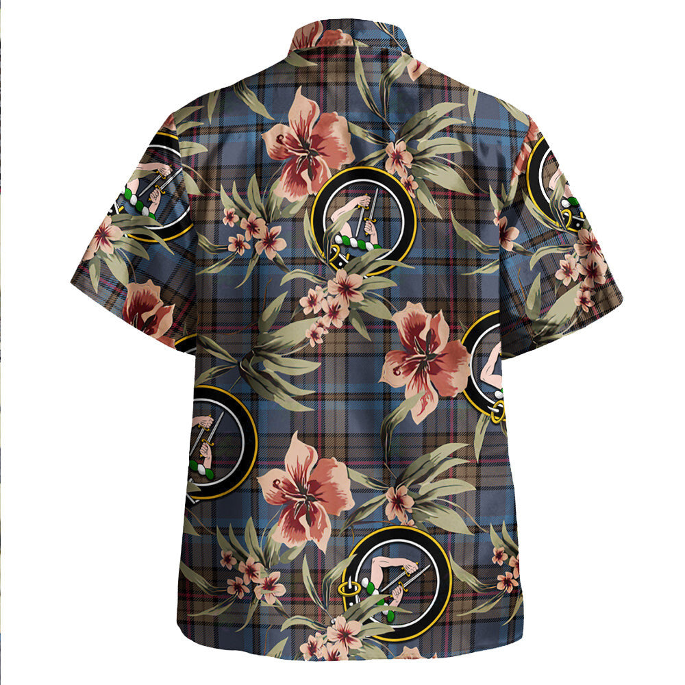 Clan Renton Modern Tartan Crest Badge Aloha Hawaiian Shirt Tropical Old Style IL18 Renton Modern Tartan Tartan Today   