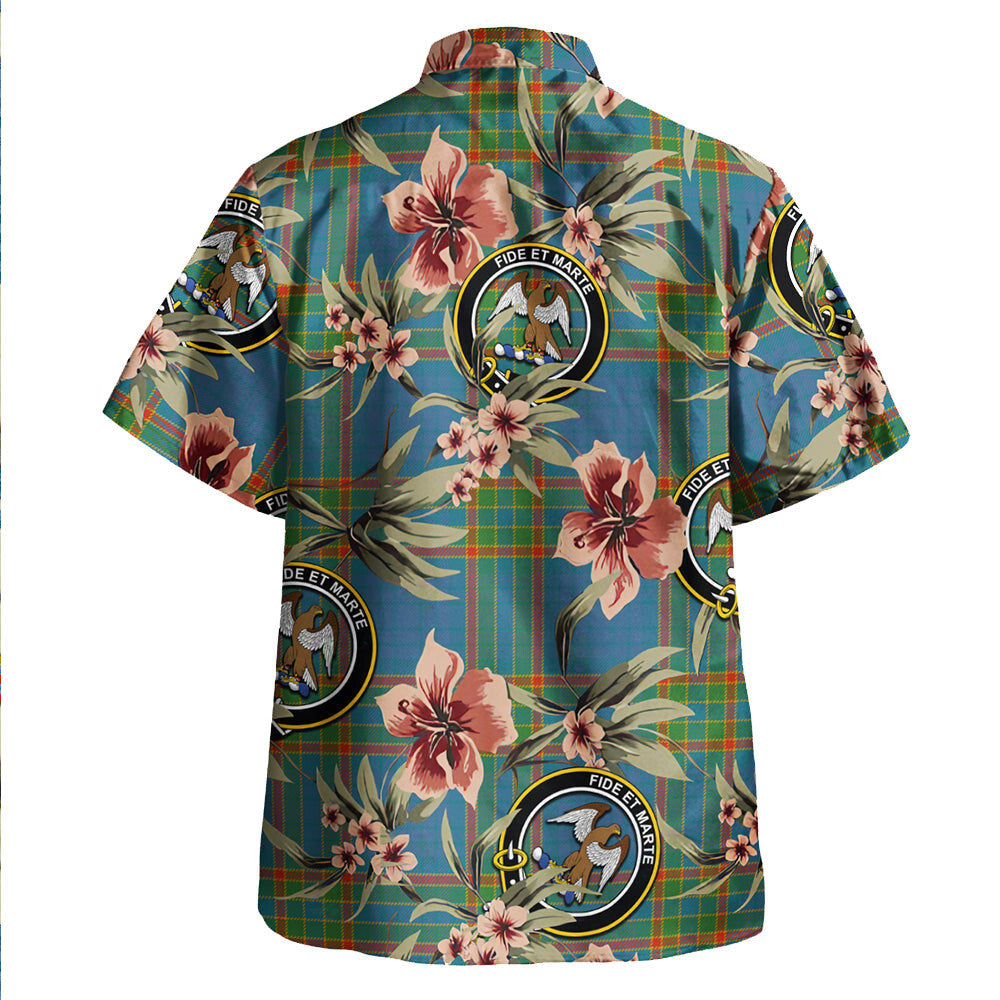 Clan Ralston UK Ancient Tartan Crest Badge Aloha Hawaiian Shirt Tropical Old Style KP37 Ralston UK Ancient Tartan Tartan Today   