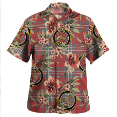 Clan Scott Weathered Tartan Crest Badge Aloha Hawaiian Shirt Tropical Old Style PS72 Scott Weathered Tartan Tartan Today   