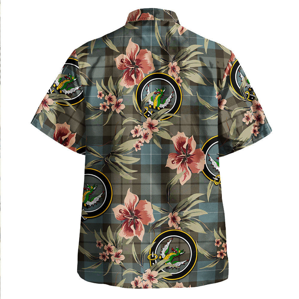 Clan MacKirdy Weathered Tartan Crest Badge Aloha Hawaiian Shirt Tropical Old Style FS14 MacKirdy Weathered Tartan Tartan Today   