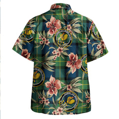 Clan Sinclair of Ulster Modern Tartan Crest Badge Aloha Hawaiian Shirt Tropical Old Style VA75 Sinclair of Ulster Modern Tartan Tartan Today   