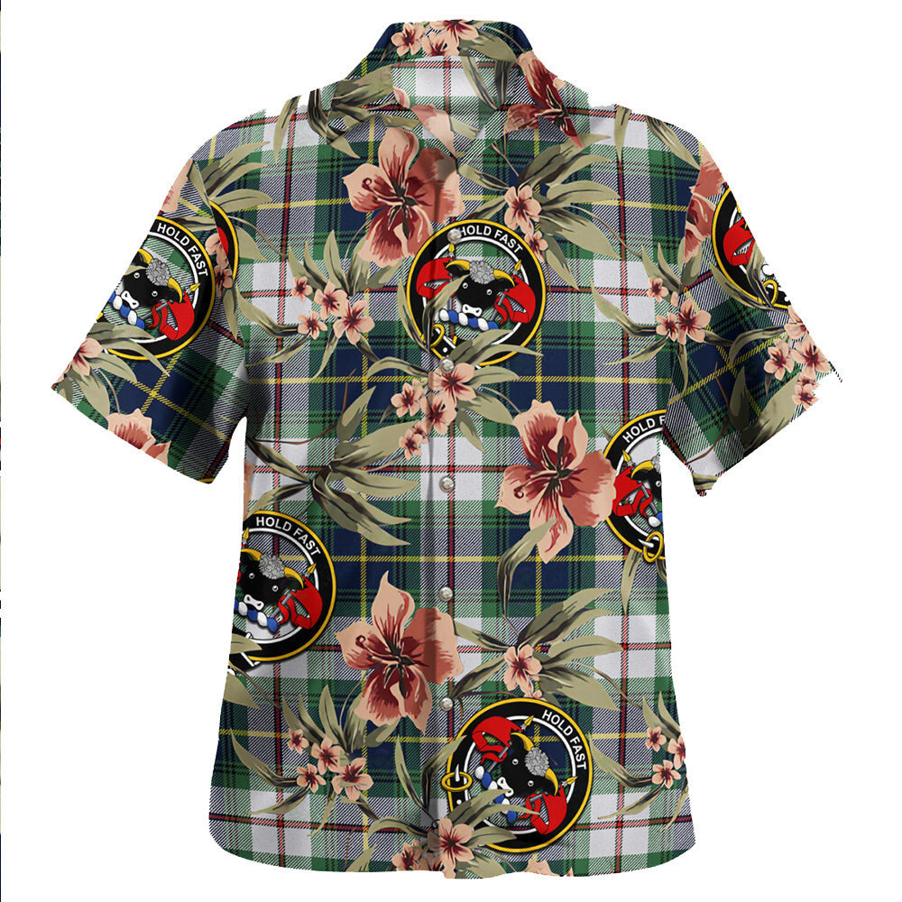 Clan MacLeod of California Modern Tartan Crest Badge Aloha Hawaiian Shirt Tropical Old Style OO49 MacLeod of California Modern Tartan Tartan Today   