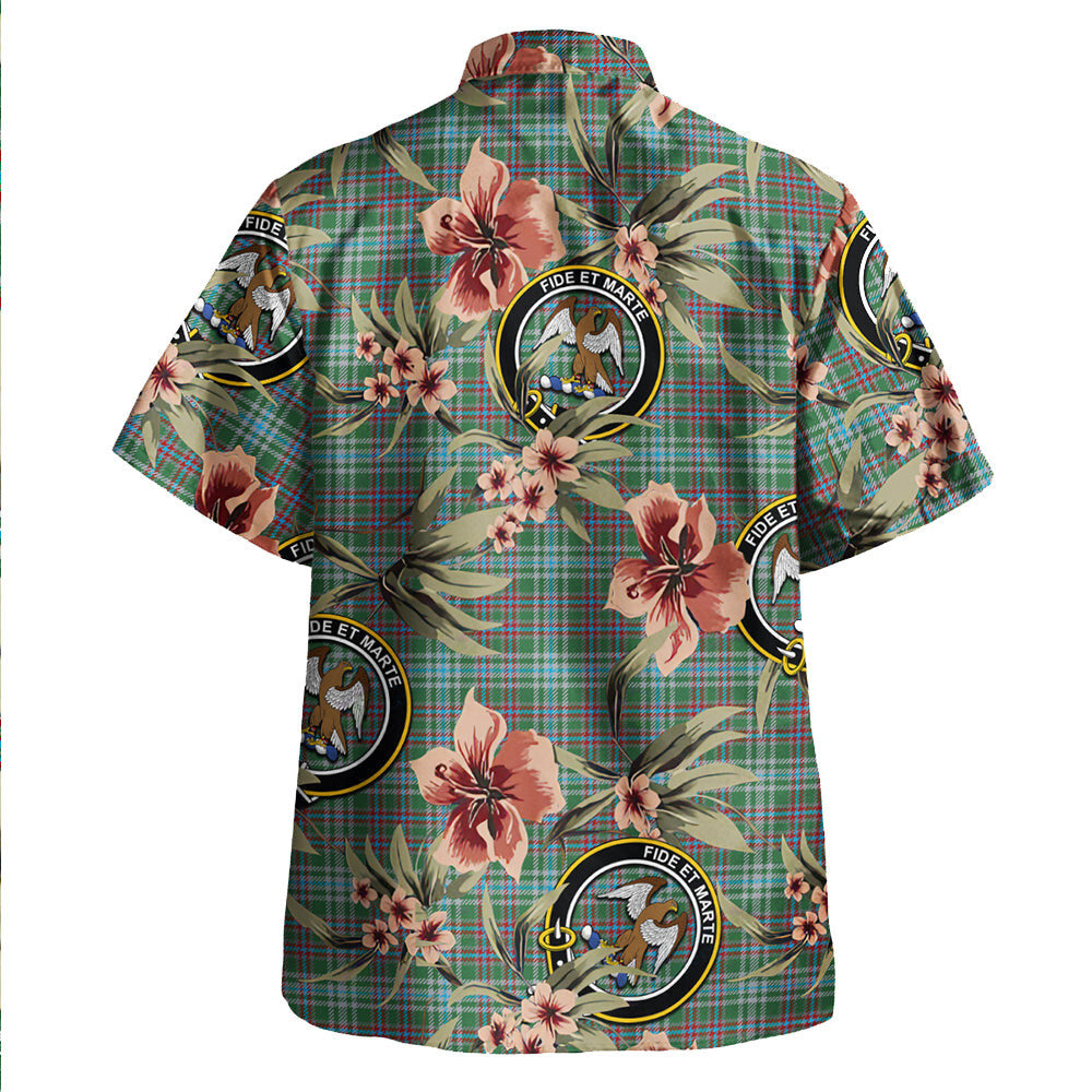 Clan Ralston US Modern Tartan Crest Badge Aloha Hawaiian Shirt Tropical Old Style VF50 Ralston US Modern Tartan Tartan Today   