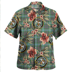 Clan Ralston US Modern Tartan Crest Badge Aloha Hawaiian Shirt Tropical Old Style VF50 Ralston US Modern Tartan Tartan Today   