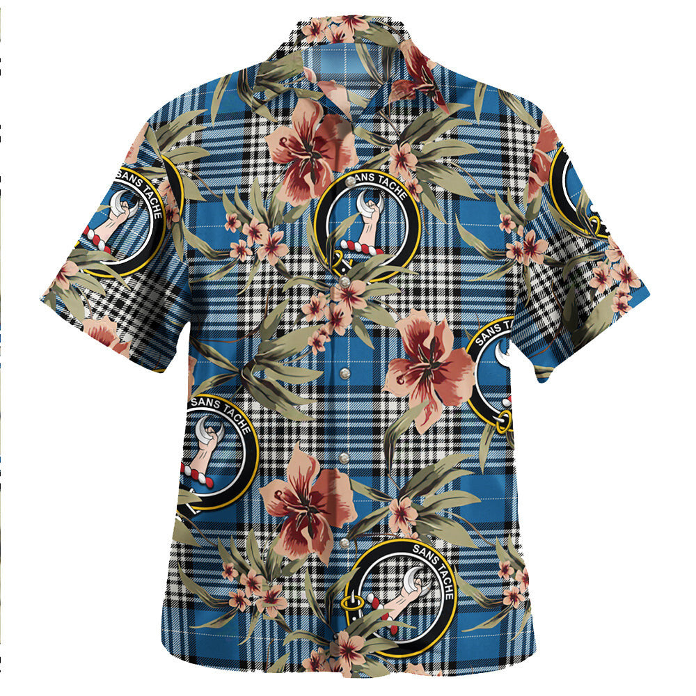 Clan Napier Ancient Tartan Crest Badge Aloha Hawaiian Shirt Tropical Old Style QX25 Napier Ancient Tartan Tartan Today   
