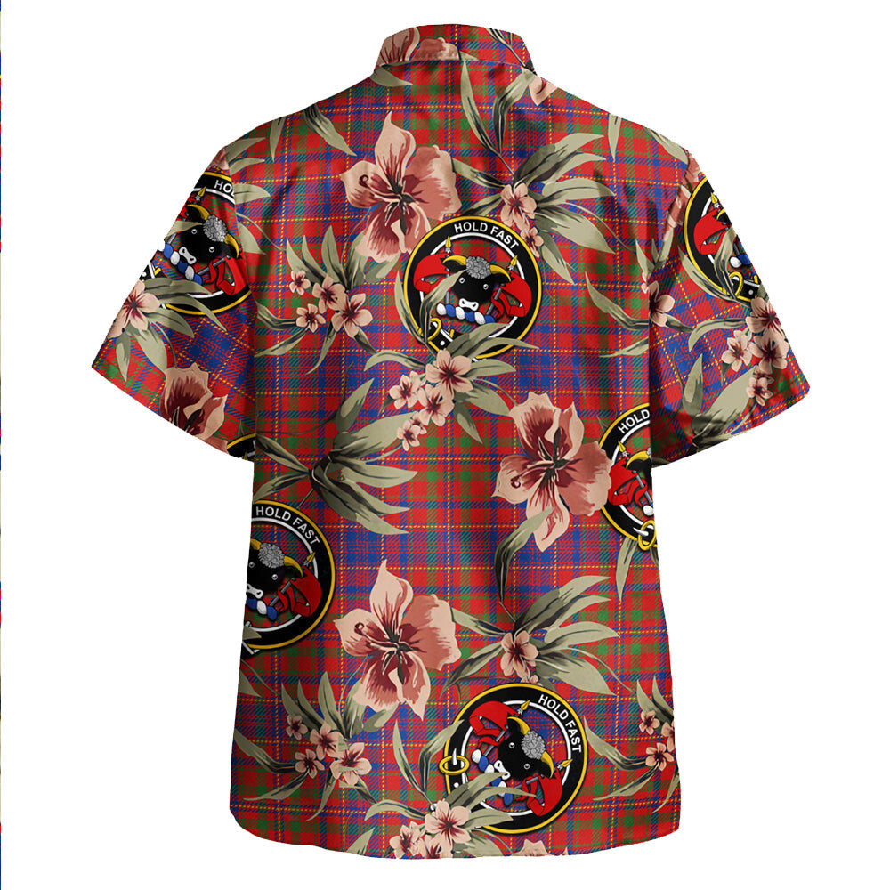 Clan MacLeod Red Modern Tartan Crest Badge Aloha Hawaiian Shirt Tropical Old Style YK71 MacLeod Red Modern Tartan Tartan Today   