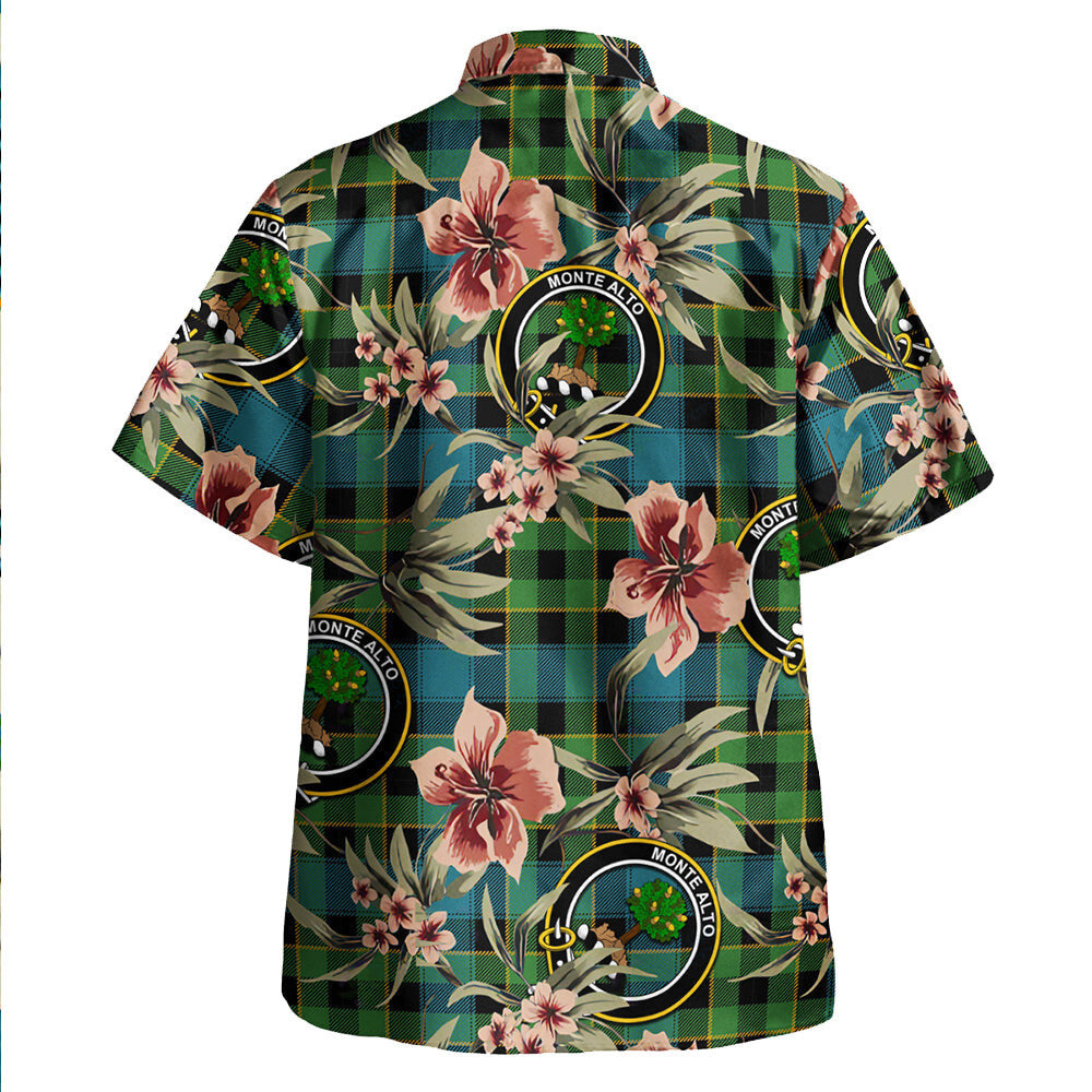 Clan Mowat Ancient Tartan Crest Badge Aloha Hawaiian Shirt Tropical Old Style CW88 Mowat Ancient Tartan Tartan Today   