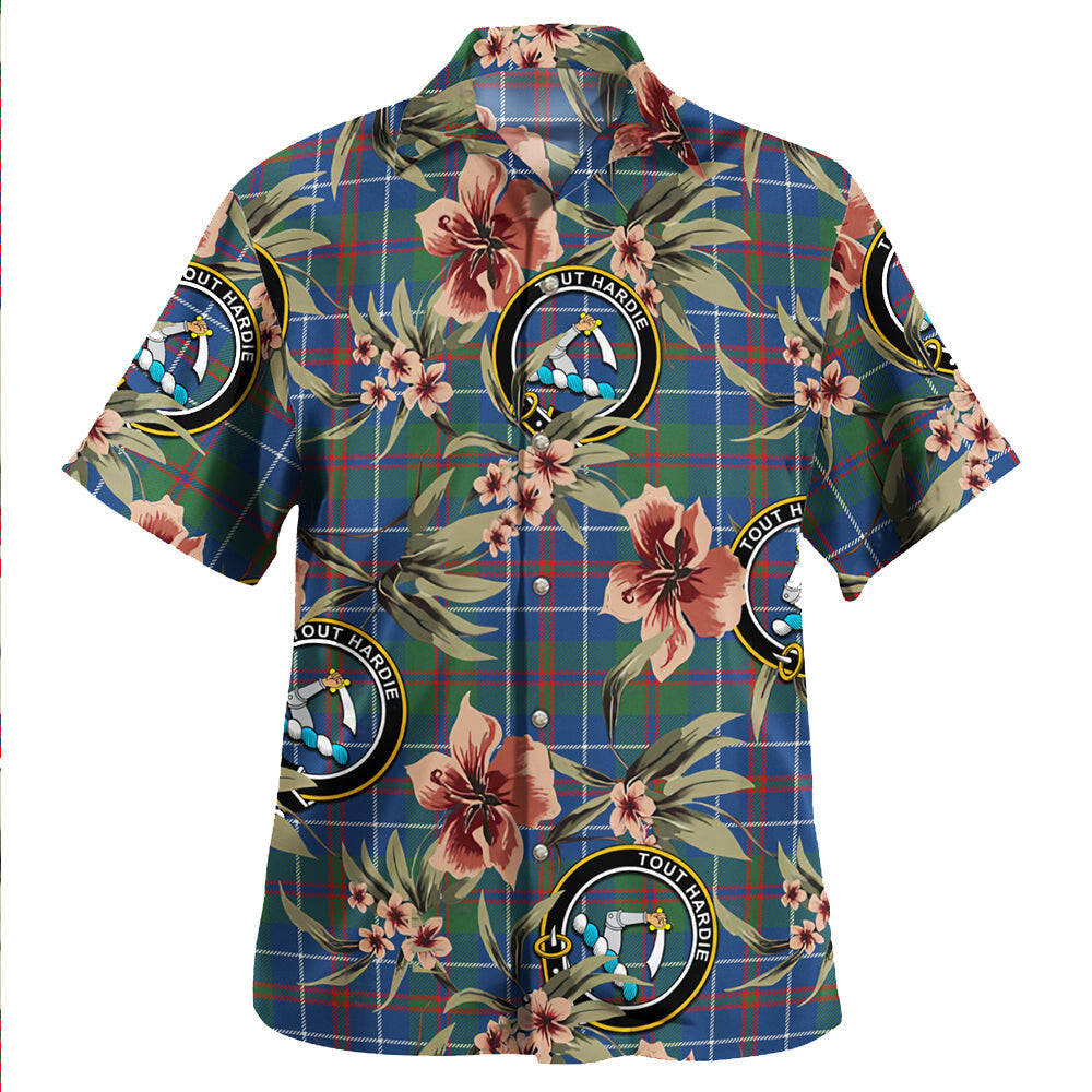 Clan MacHardy Modern Tartan Crest Badge Aloha Hawaiian Shirt Tropical Old Style IS60 MacHardy Modern Tartan Tartan Today   