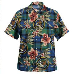 Clan Graham of Menteith Modern Tartan Crest Badge Aloha Hawaiian Shirt Tropical Old Style QN58 Graham of Menteith Modern Tartan Tartan Today   