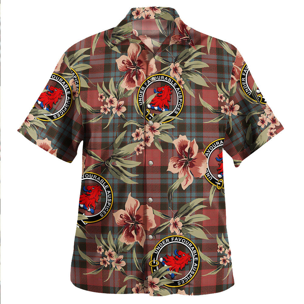 Clan Murdoch Weathered Tartan Crest Badge Aloha Hawaiian Shirt Tropical Old Style KE82 Murdoch Weathered Tartan Tartan Today   