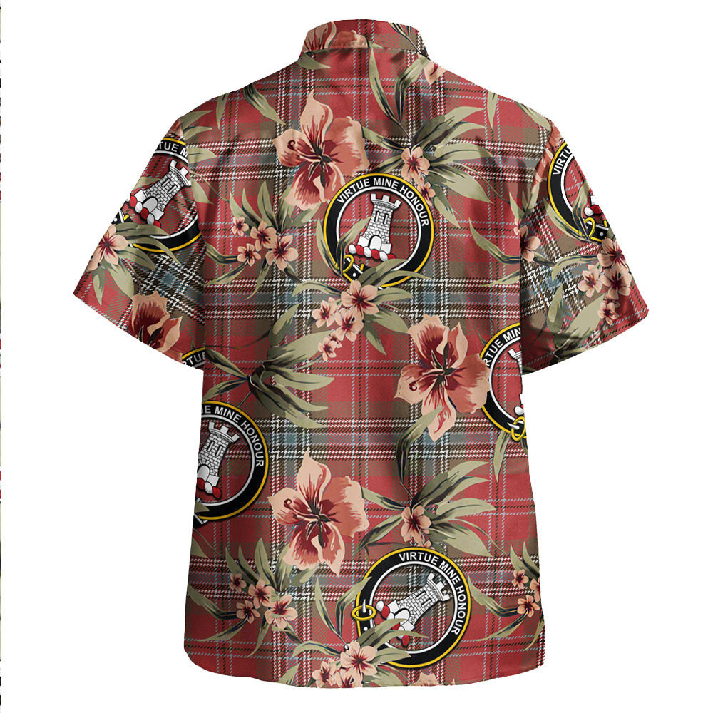 Clan MacLean of Duart Weathered Tartan Crest Badge Aloha Hawaiian Shirt Tropical Old Style DX83 MacLean of Duart Weathered Tartan Tartan Today   
