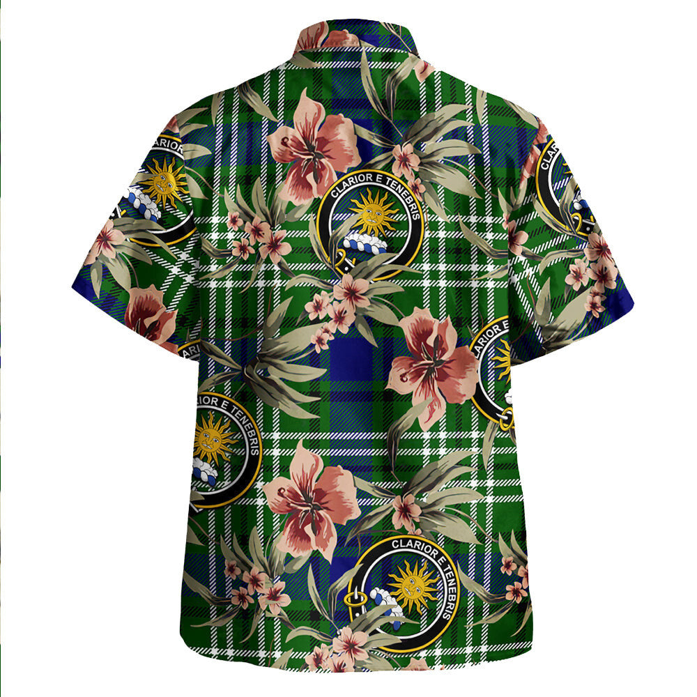 Clan Purves Tartan Crest Badge Aloha Hawaiian Shirt Tropical Old Style QG74 Purves Tartan Tartan Today   