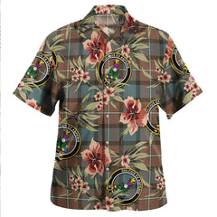 Clan Ferguson Weathered Tartan Crest Badge Aloha Hawaiian Shirt Tropical Old Style AP34 Ferguson Weathered Tartan Tartan Today   
