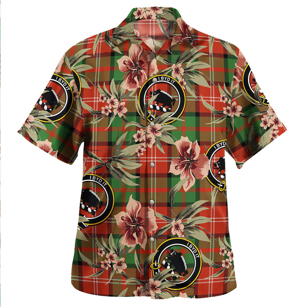 Clan Nisbet (Nisbit) Ancient Tartan Crest Badge Aloha Hawaiian Shirt Tropical Old Style WU39 Nisbet (Nisbit) Ancient Tartan Tartan Today   