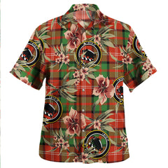 Clan Nisbet (Nisbit) Ancient Tartan Crest Badge Aloha Hawaiian Shirt Tropical Old Style WU39 Nisbet (Nisbit) Ancient Tartan Tartan Today   