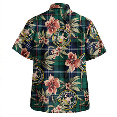 Clan Urquhart Modern Tartan Crest Badge Aloha Hawaiian Shirt Tropical Old Style XE37 Urquhart Modern Tartan Tartan Today   
