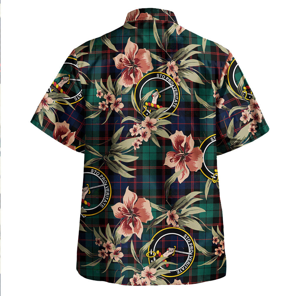 Guthrie Modern Tartan Clan Crest Badge Aloha Hawaiian Shirt Tropical Old Style JF25 Guthrie Modern Tartan Tartan Today   
