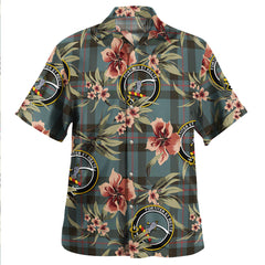 Clan Elliot (Ellot) Weathered Tartan Crest Badge Aloha Hawaiian Shirt Tropical Old Style JO52 Elliot (Ellot) Weathered Tartan Tartan Today   