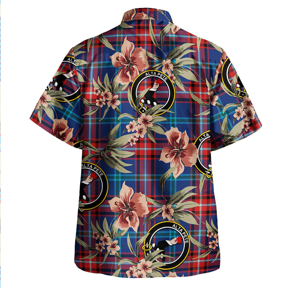 Clan Glenn Modern Tartan Crest Badge Aloha Hawaiian Shirt Tropical Old Style LY28 Glenn Modern Tartan Tartan Today   