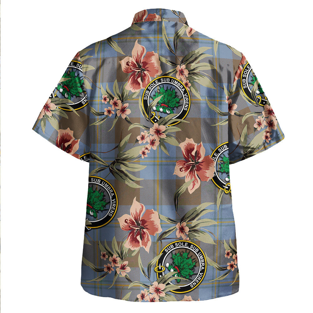 Clan Irvine of Bonshaw Weathered Tartan Crest Badge Aloha Hawaiian Shirt Tropical Old Style RY69 Irvine of Bonshaw Weathered Tartan Tartan Today   