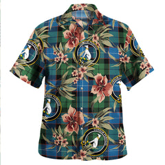 Clan Hunter Ancient Tartan Crest Badge Aloha Hawaiian Shirt Tropical Old Style KE49 Hunter Ancient Tartan Tartan Today   