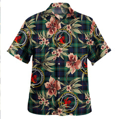 Clan Farquharson Modern Tartan Crest Badge Aloha Hawaiian Shirt Tropical Old Style TY48 Farquharson Modern Tartan Tartan Today   
