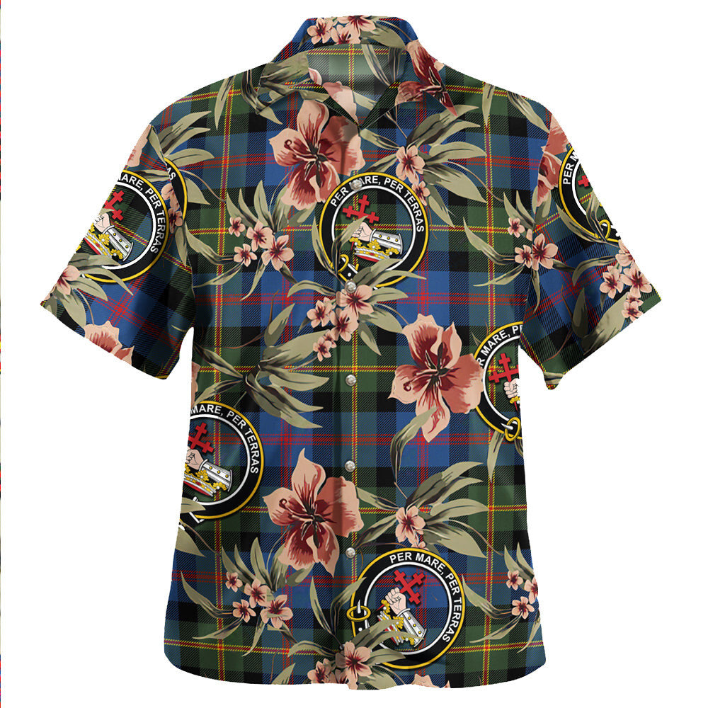 Clan MacDonald of Borrodale (Donald Borrodale Historic) Modern Tartan Crest Badge Aloha Hawaiian Shirt Tropical Old Style GL10 MacDonald of Borrodale (Donald Borrodale Historic) Modern Tartan Tartan Today   