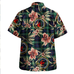 Clan Farquharson Modern Tartan Crest Badge Aloha Hawaiian Shirt Tropical Old Style TY48 Farquharson Modern Tartan Tartan Today   