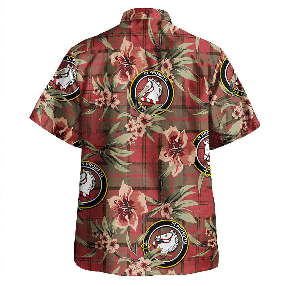 Dunbar Weathered Tartan Clan Crest Badge Aloha Hawaiian Shirt Tropical Old Style YG42 Dunbar Weathered Tartan Tartan Today   