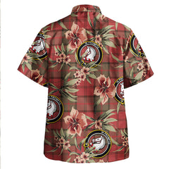 Dunbar Weathered Tartan Clan Crest Badge Aloha Hawaiian Shirt Tropical Old Style YG42 Dunbar Weathered Tartan Tartan Today   