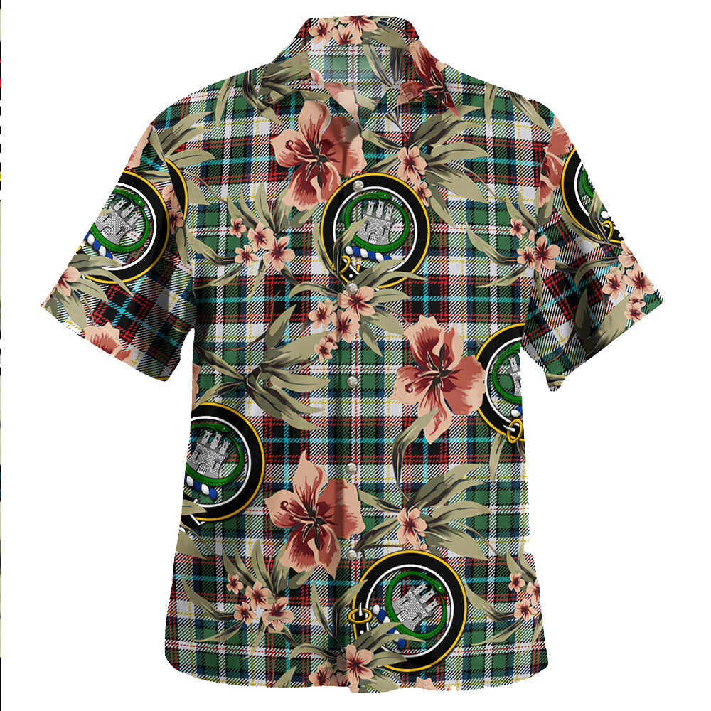 Clan Innes of Cowie Ancient Tartan Crest Badge Aloha Hawaiian Shirt Tropical Old Style QW22 Innes of Cowie Ancient Tartan Tartan Today   