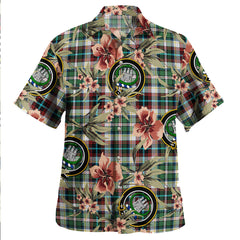 Clan Innes of Cowie Ancient Tartan Crest Badge Aloha Hawaiian Shirt Tropical Old Style QW22 Innes of Cowie Ancient Tartan Tartan Today   