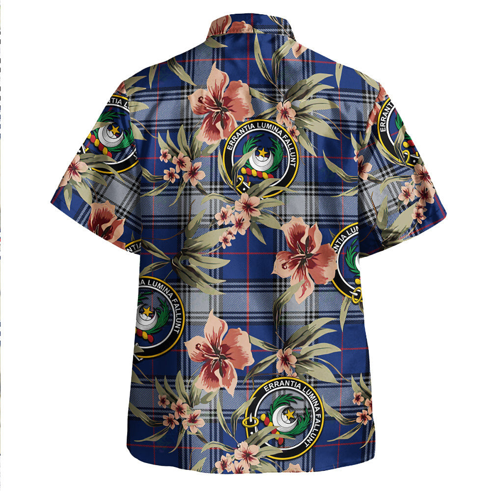 Clan Kinnaird Modern Tartan Crest Badge Aloha Hawaiian Shirt Tropical Old Style KA25 Kinnaird Modern Tartan Tartan Today   