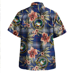 Clan Kinnaird Modern Tartan Crest Badge Aloha Hawaiian Shirt Tropical Old Style KA25 Kinnaird Modern Tartan Tartan Today   
