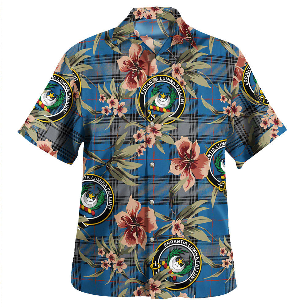 Clan Kinnaird Ancient Tartan Crest Badge Aloha Hawaiian Shirt Tropical Old Style DT99 Kinnaird Ancient Tartan Tartan Today   