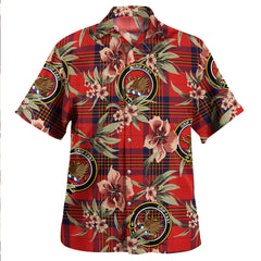 Clan Leslie Modern Tartan Crest Badge Aloha Hawaiian Shirt Tropical Old Style JL58 Leslie Modern Tartan Tartan Today   