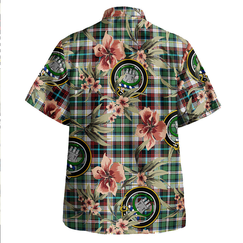 Clan Innes of Cowie Ancient Tartan Crest Badge Aloha Hawaiian Shirt Tropical Old Style QW22 Innes of Cowie Ancient Tartan Tartan Today   