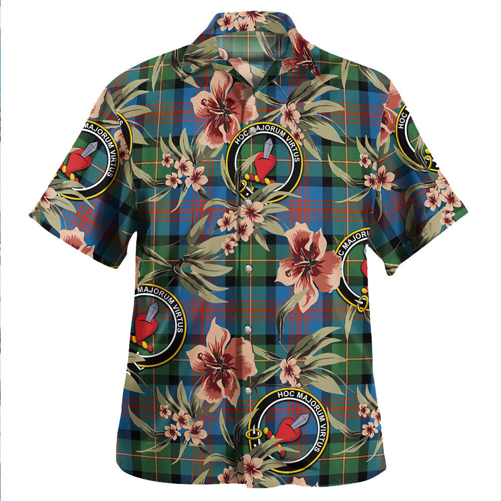 Clan Logan Ancient Tartan Crest Badge Aloha Hawaiian Shirt Tropical Old Style EI38 Logan Ancient Tartan Tartan Today   