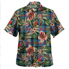 Clan Logan Ancient Tartan Crest Badge Aloha Hawaiian Shirt Tropical Old Style EI38 Logan Ancient Tartan Tartan Today   