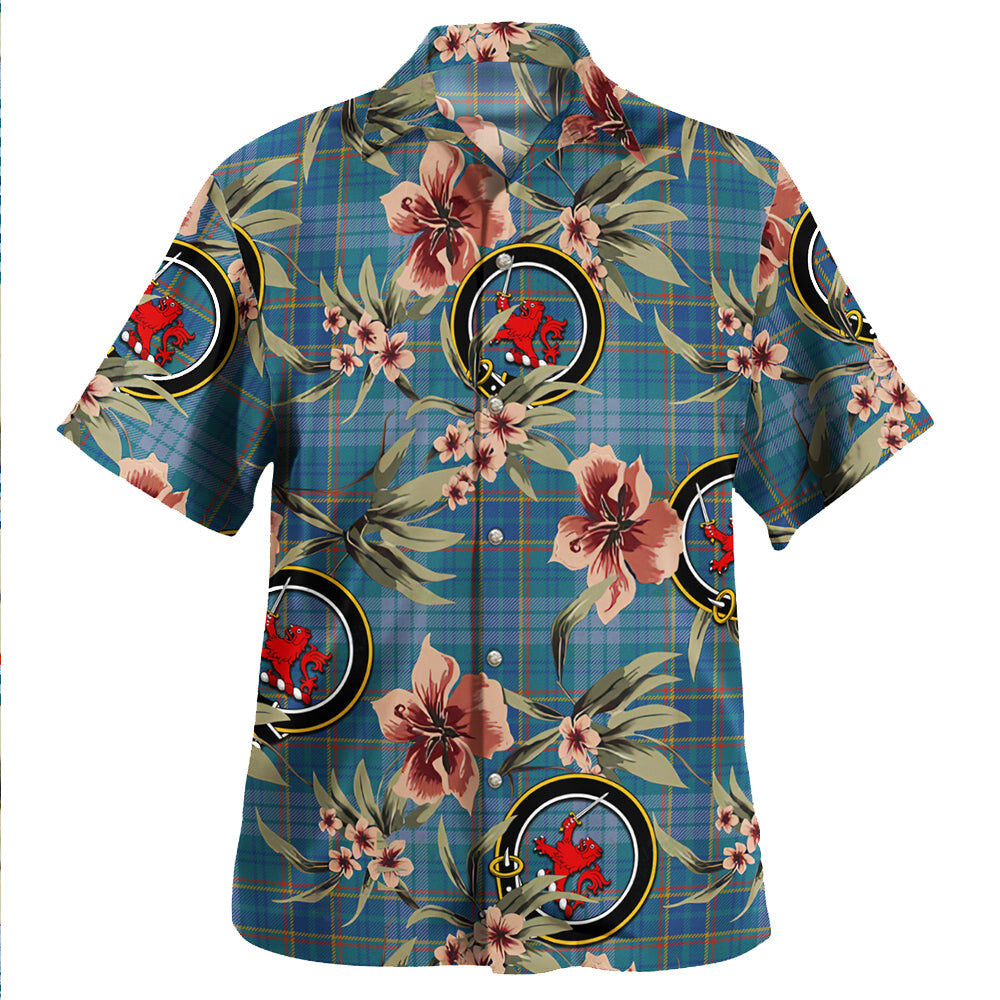 Clan Dempster Ancient Tartan Crest Badge Aloha Hawaiian Shirt Tropical Old Style UE86 Dempster Ancient Tartan Tartan Today   
