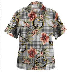 Clan Glendinning Tartan Crest Badge Aloha Hawaiian Shirt Tropical Old Style ON63 Glendinning Tartan Tartan Today   