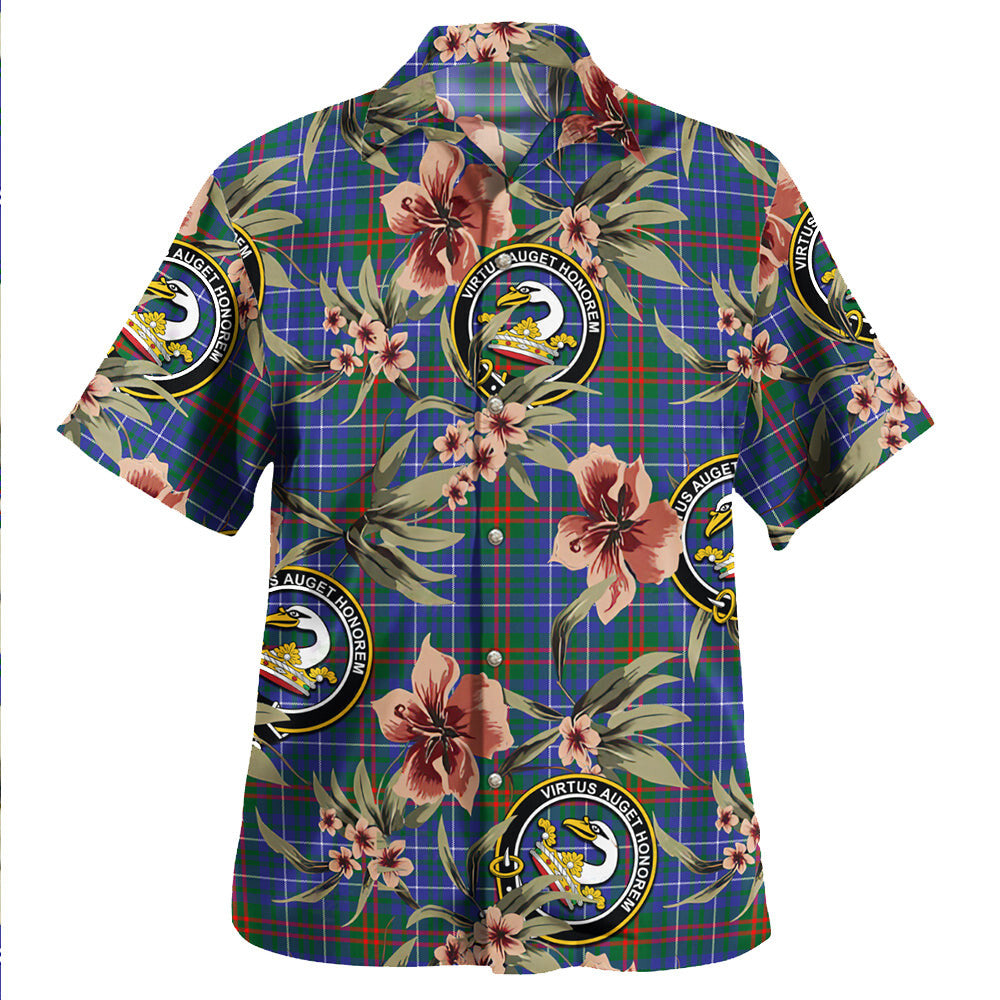 Clan Edmonstone Ancient Tartan Crest Badge Aloha Hawaiian Shirt Tropical Old Style OU55 Edmonstone Ancient Tartan Tartan Today   